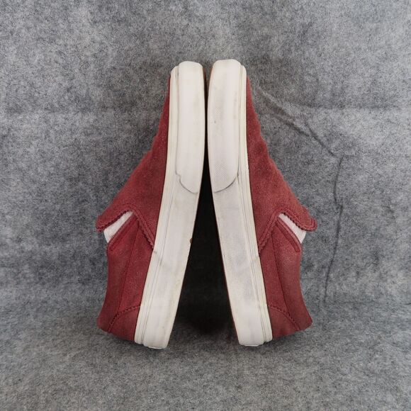Vans Shoes Womens 6.5 Sneakers Classic Slip On Leather Skate Casual Active Red - Picture 8 of 12
